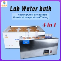 dxy digital thermostatic lab water bath stainless steel laboratory constant temperature lcd digital heating devices 6 holes