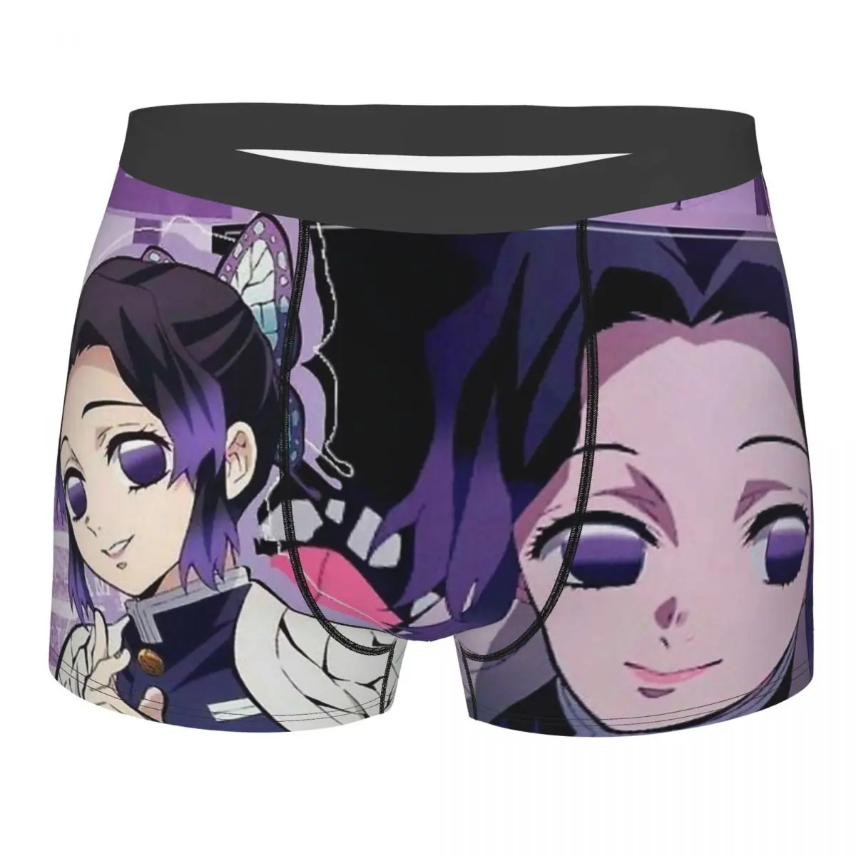 

Demon Slayer No Yaiba Anime 3 Underpants Cotton Panties Men's Underwear Ventilate Shorts Boxer Briefs Polyester Print