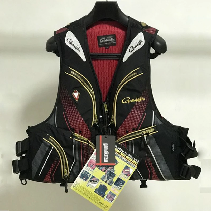 Жилет рыболовный Gamakatsu с высокой плавучестью спасательный жилет для улицы жилеты
