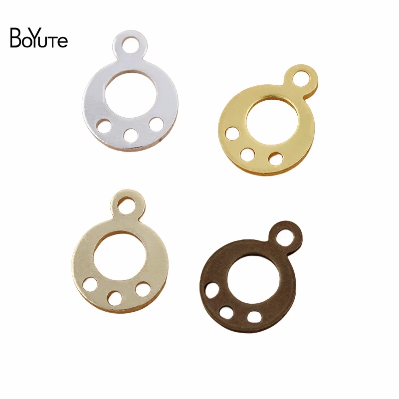 BoYuTe (500 шт./лот) металлические латунные подвески 7 мм Заводская поставка Diy