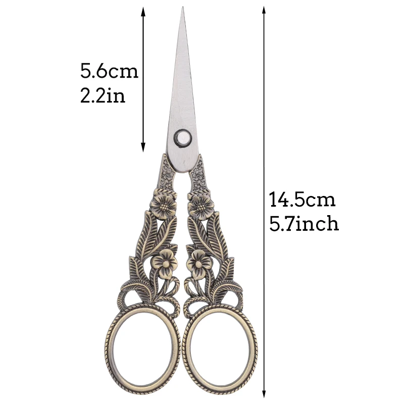 Винтажные ножницы для ниток и вышивки швейные прочные портные из нержавеющей
