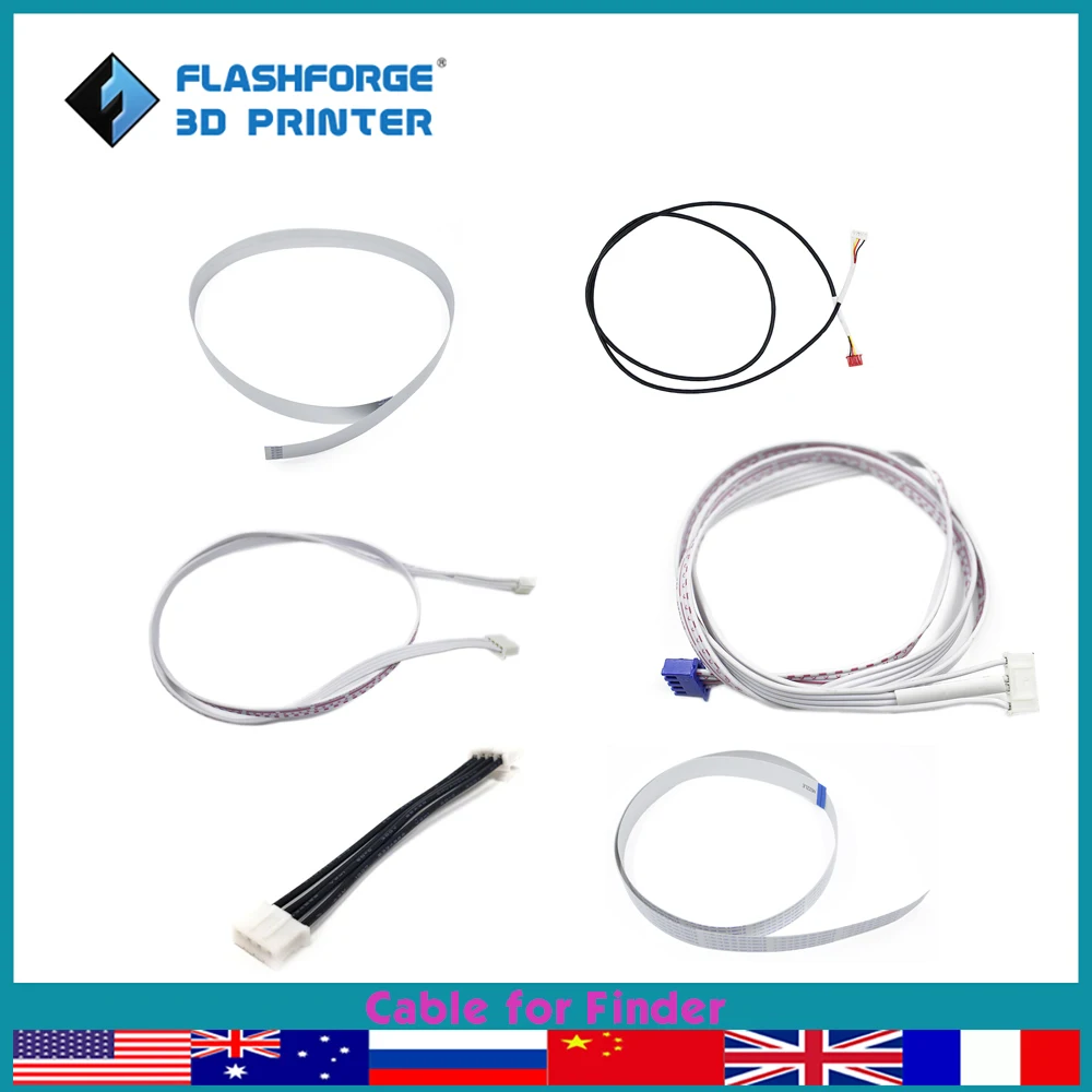 

Flashforge Cable for Finder Motor Sensor Extruder Screen USB Cable 3d Printer Parts Spare Replacement Accessories
