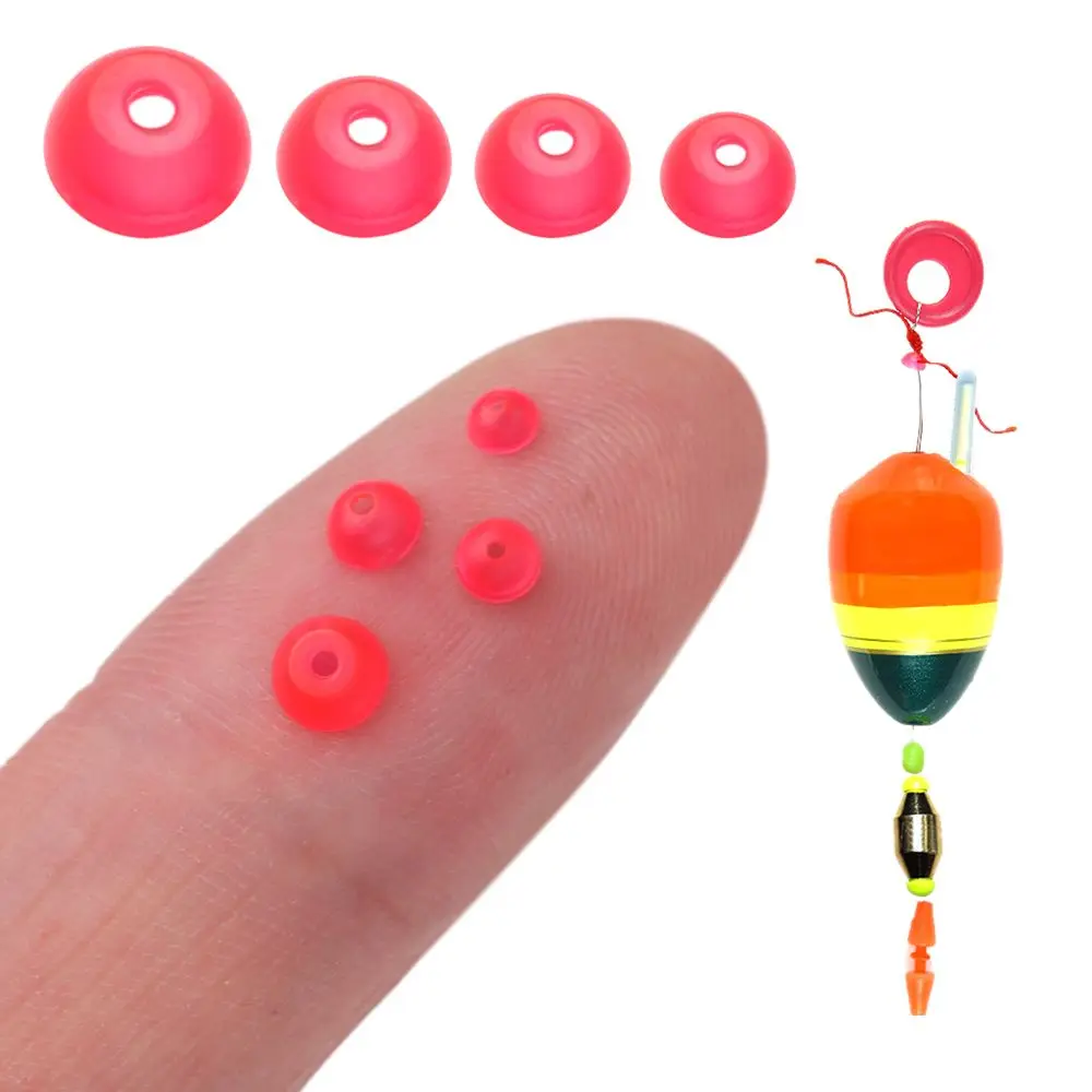

New Hot Plastic Sea Fishing Bead Half Round Stopper Beads Stoppers Glowing Balls