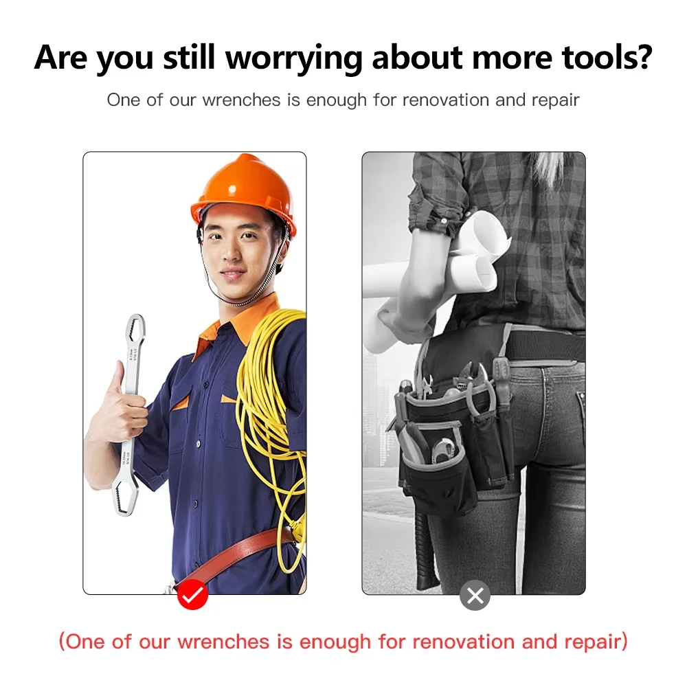 Универсальный ключ Torx Xiaomi 8-22 мм самозатягивающийся регулируемый для очков с