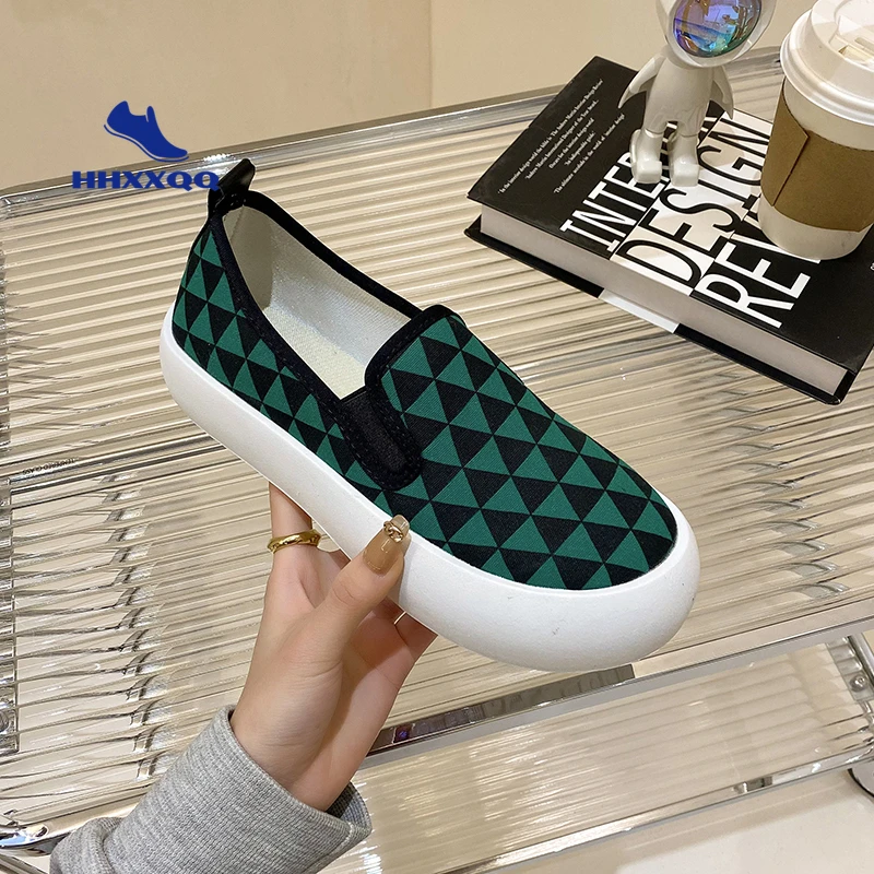 

Green Women Flats Shoes High Quality Women Platform Sneakers Slip on Flats Shoes Women Loafers Plus Size 42 Walking Flat