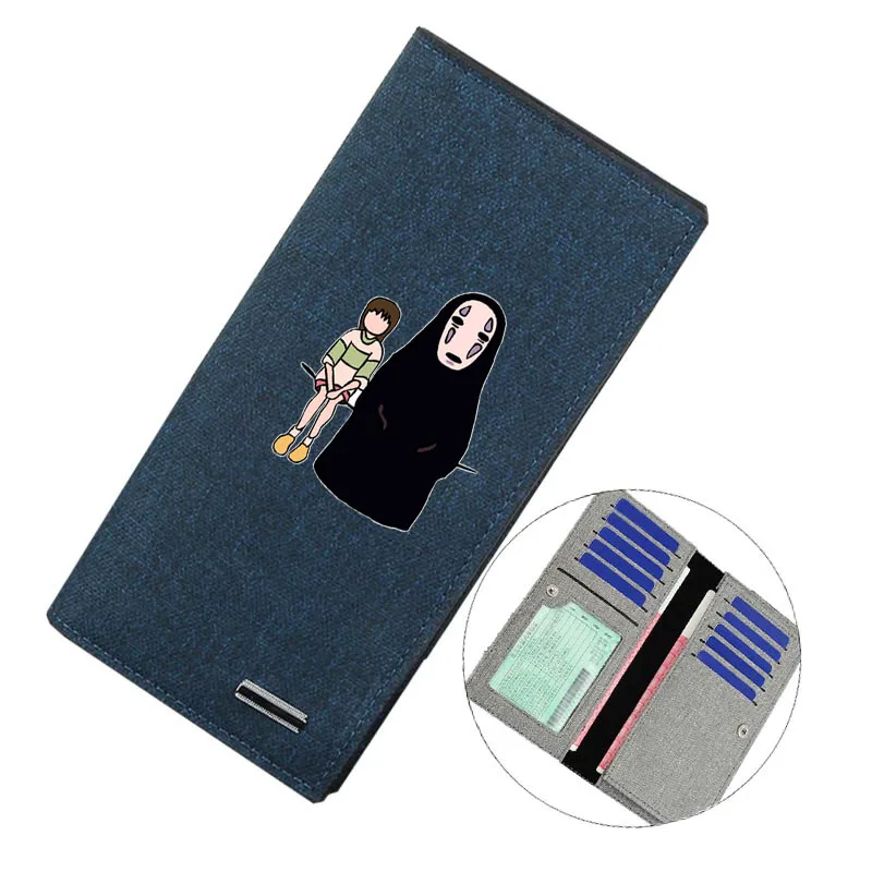 

Teenagers Canvas Cartoon Long wallet Money Cards Bags Kids Coin Bag Short Purse for anime My Neighbor Totoro Canvas wallet
