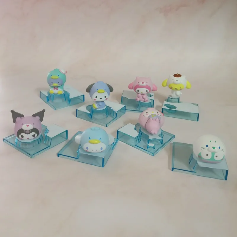 

8 шт. летний Ледяной и Снежный мир Мелодия Коричный торт Hello Kitty декоративные украшения настольное украшение оптом три набора