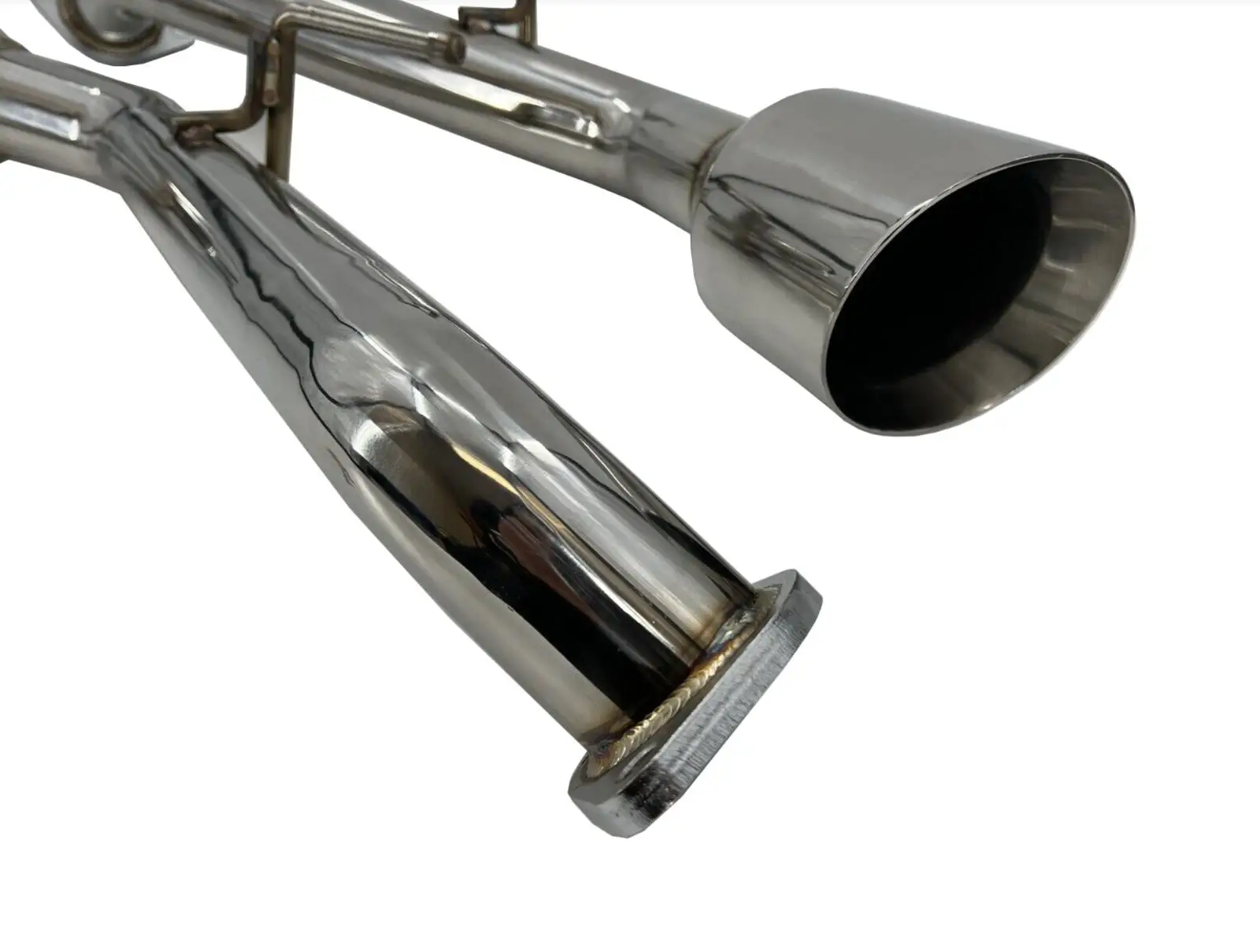 Задние выхлопные трубы с двойным выжженным наконечником для 14-23 In-finiti Q50