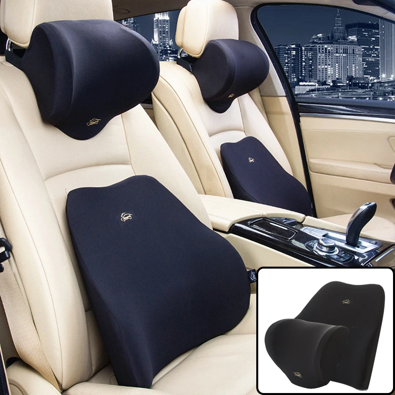 

Universal Car Headrest Neck Pillow Lumbar Support Cushion 3D Memory Foam Pillow Lumbar Protector Automobiles Interior Accesories