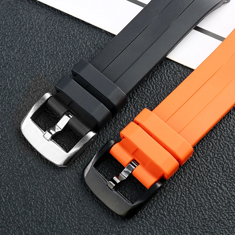 Curved silicone strap suitable for Tissot 1853 starfish Diving T120T120417A waterproof sports men's 22mm