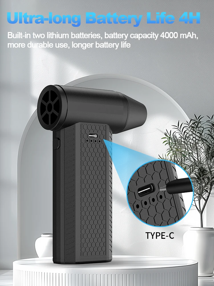 130000 Электрический турбовентилятор RPM Air Duster Мощный воздуходувка Вакуумный