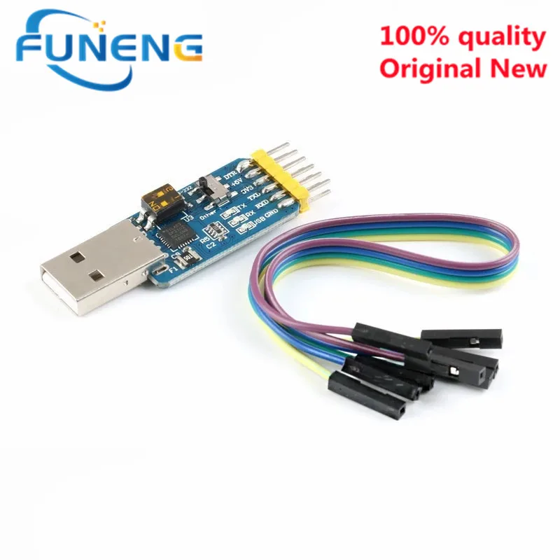 CP2102 USB к UART TTL RS232 USB TTL к RS485 взаимный преобразователь 6 в 1 преобразователь модуля последовательный адаптер для Arduino