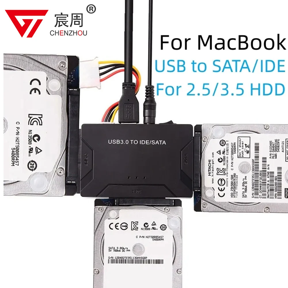 

USB 3.0 To SATA IDE 3 Cable Sata To USB Adapter Support 2.5/3.5 Inch External SSD HDD Converter Cable Hard Drive For PC Macbook