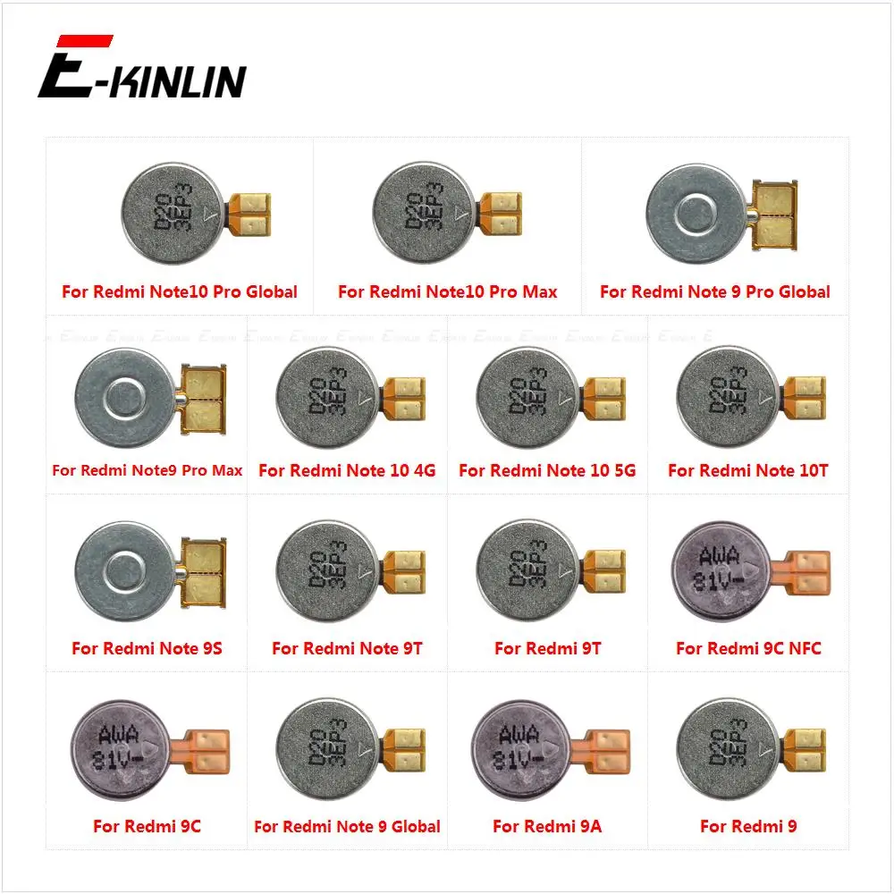 

10 шт./партия, модуль вибромотора XiaoMi Redmi 9A 9C NFC Note 9 9T 9S 10 Pro Max 10T