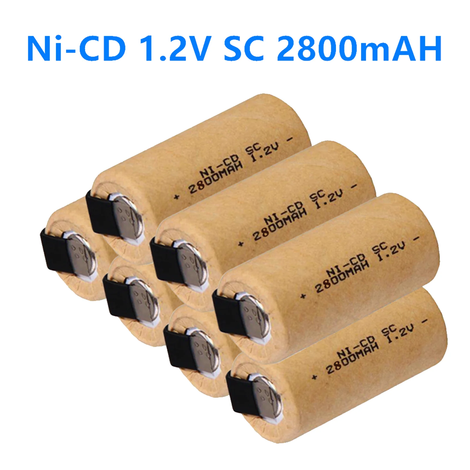 New SC 2800mah 1.2v Battery NI-CD Rechargeable Batteries for Makita Bosch B&D Hitachi Metabo Dewalt for Electric Screwdriver