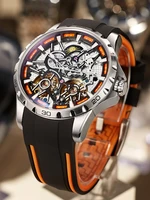 ailang genuine double tourbillon watch mens mechanical watch automatic top ten hollow brand waterproof trend mens watch