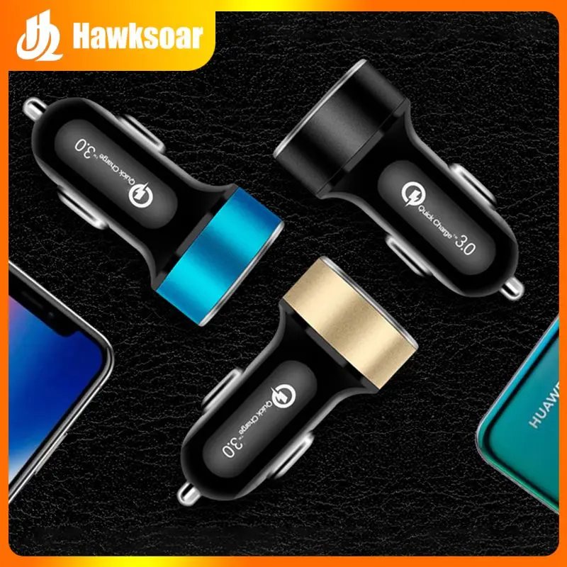 

Dual Usb Digital Display Car Charger Adapter Multifunctional Cigarette Lighter Universal Portable Car Charger Car Accessories
