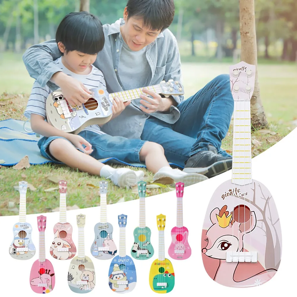 

1pc Mini Durable Animal Ukulele Ukelele Mini Guitar Classical Ukulele Musical Instrument Toy Kids Toys Early Education Toys