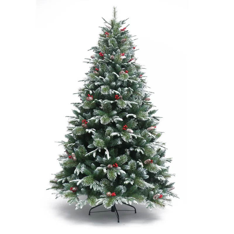 

Белая Автоматическая искусственная Рождественская елка 180 см, смешанная с белыми и красными конусами, игла из сосны + ПЭ + ПВХ, смешанные рождественские украшения