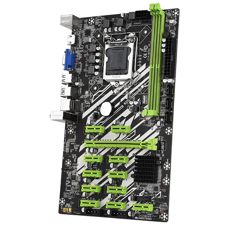 

B250 новая материнская плата LGA 1151 материнская плата с высокой скоростью хеш B250 12 GPU материнская плата