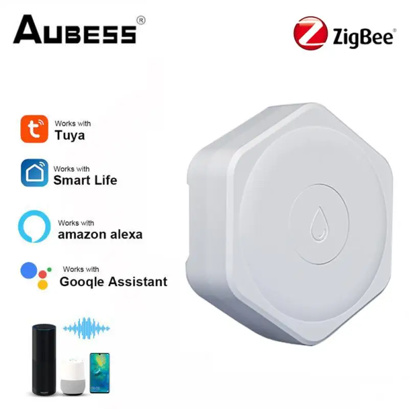 

Датчик утечки воды ZigBee Tuya Smartlife, управление через приложение, детектор утечки воды для умного дома, охранная сигнализация