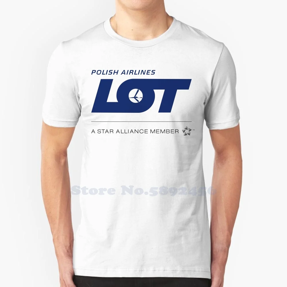 LOT Polish Airlines Brand Logo High-quality T Shirts 2023 Fashion T-shirt New Graphic Tee