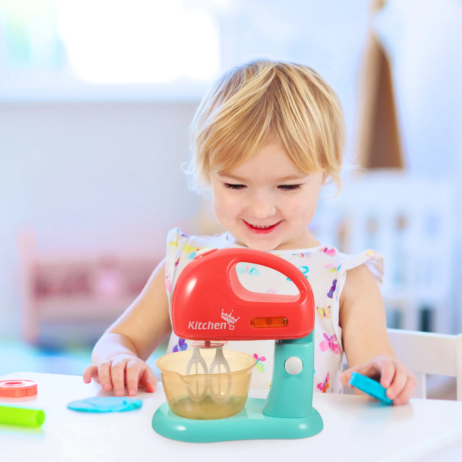 

Play House Fruit Machine Kid Gift Mini Mixer Kids Cartoon Beverage Safe Pretend Toy Abs Environmentally Friendly Blender