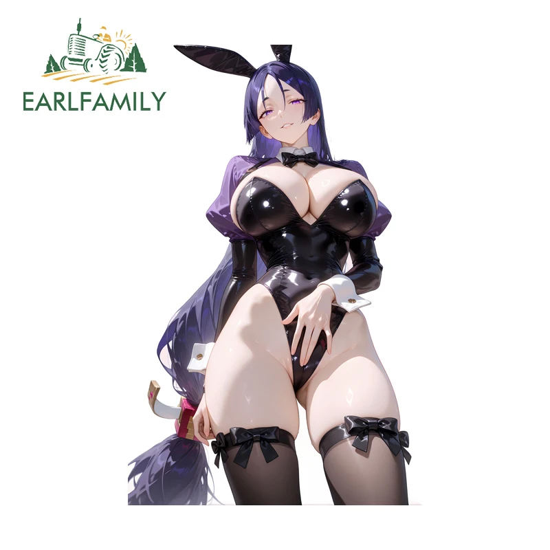 

EARLFAMILY Bunny GrandOrder Waifu Thicc NSFW автомобильные наклейки и наклейки милая мультяшная наклейка устойчивая к царапинам ПВХ гоночные аксессуары