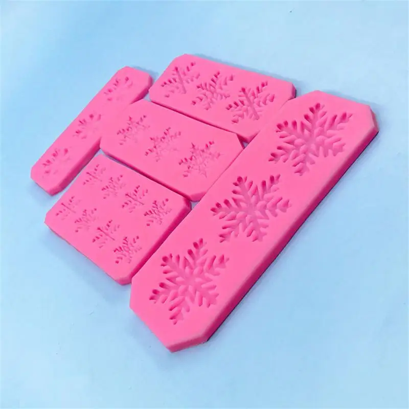 Christmas Cake Decorations Snowflake Lace Chocolate Party Winter Gift Baking Cooking Decorating Tools Silicone Mold