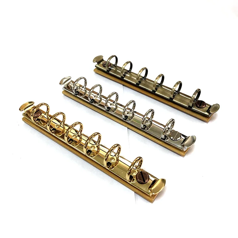 Съемная пряжка A7 папка для книг с бамбуковой задней панелью 6 отверстий