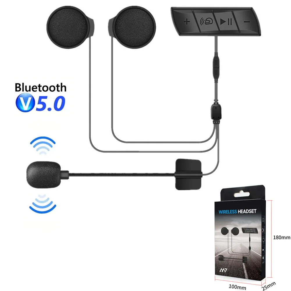 

Bluetooth-гарнитура M7 мотоциклетная Водонепроницаемая с FM-радио