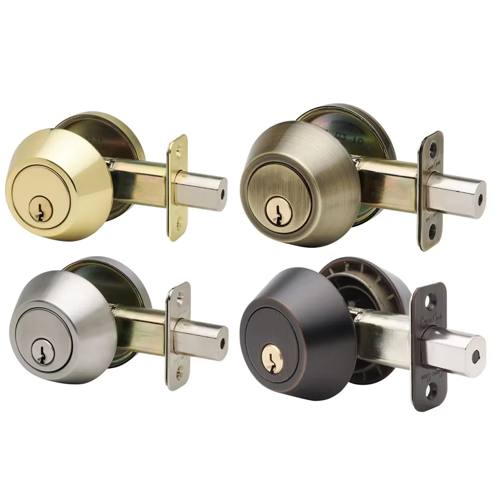 Медные дверные ручки набор внешних дверных замков с засовом одноцилиндровые