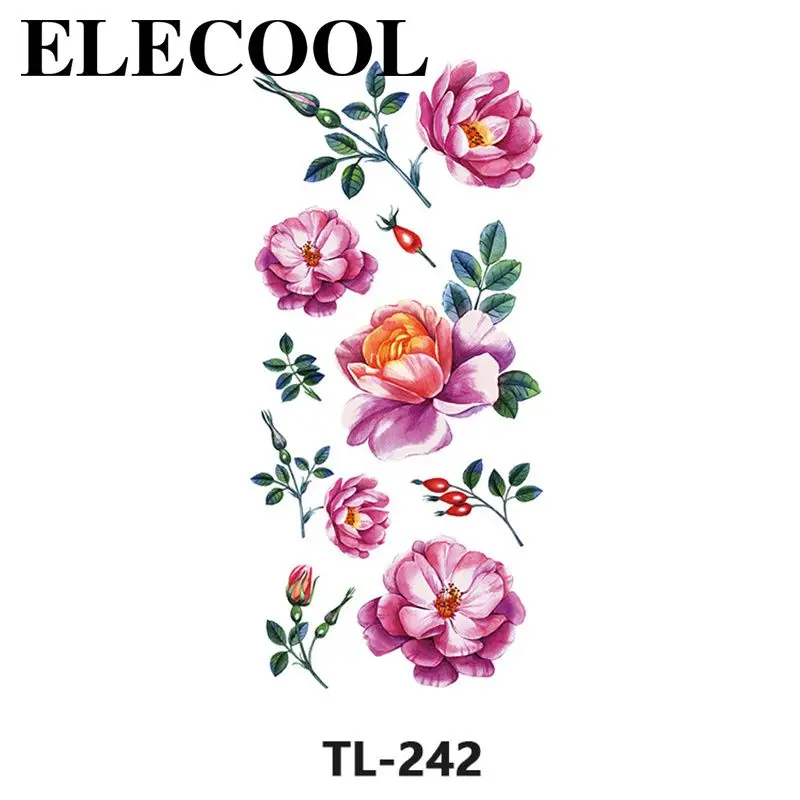 

Красочные цветочные тату-наклейки, защита тела, тату, цветочный узор, дизайн, легко чистить, богатые стили, водостойкость