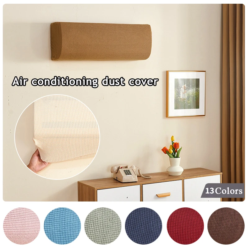 

Air Conditioner Dust Cover Polar Fleece Protective Wall Mounted Protector Easy Cleaning Cover Classic Dust Cover Home Decor