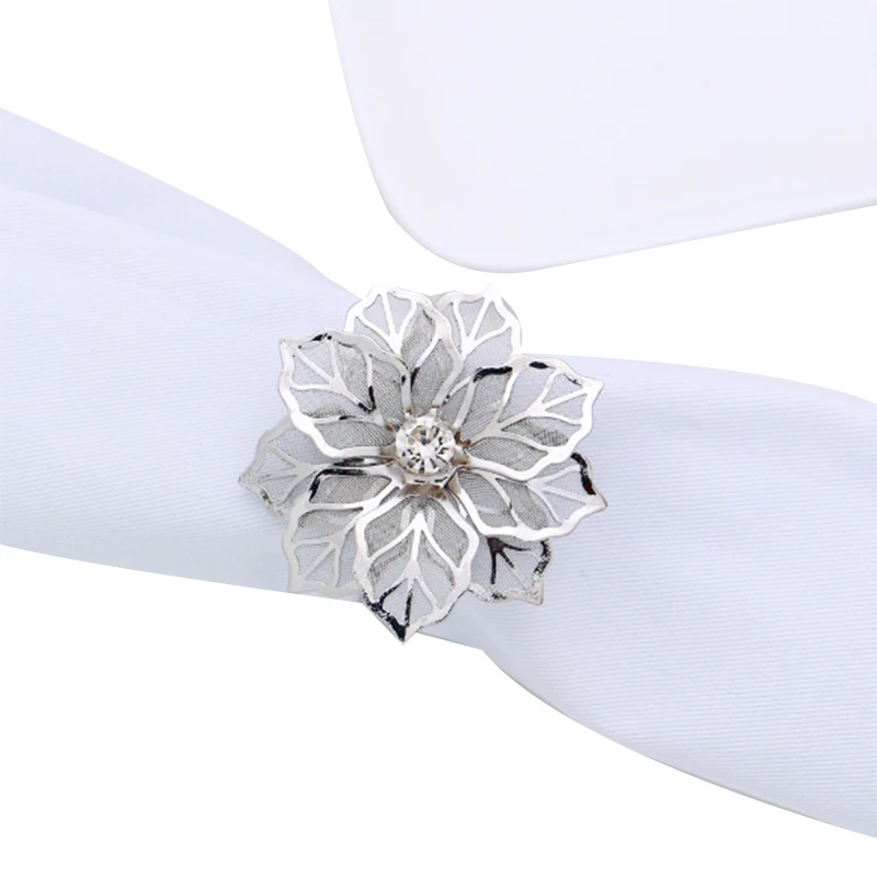 6 упаковок колец для салфеток золотые кольца пряжки украшения стола свадьбы