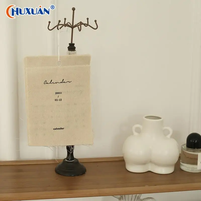 

Креативный подвесной календарь, инновационная Гибкая тканевая стена 2023, новый год, календарь, настенный календарь, фотореквизит, украшение