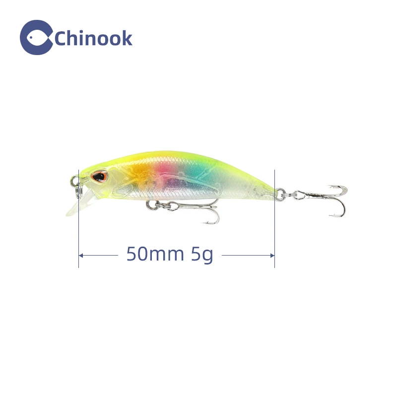 Фото Chinooklure 55 мм 5g 1 шт. Тонущая жесткая блесна Рыбная приманка вобблер плавающая искусственная жесткая блесна №2
