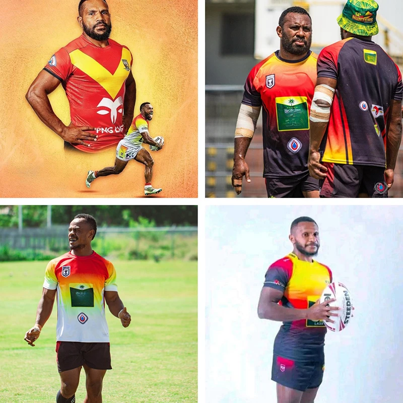 2024 Orchids/Crusaders/Papua New Guinea PNG Kumuls player training T-shirt/Blues model HERITAGE premium jersey