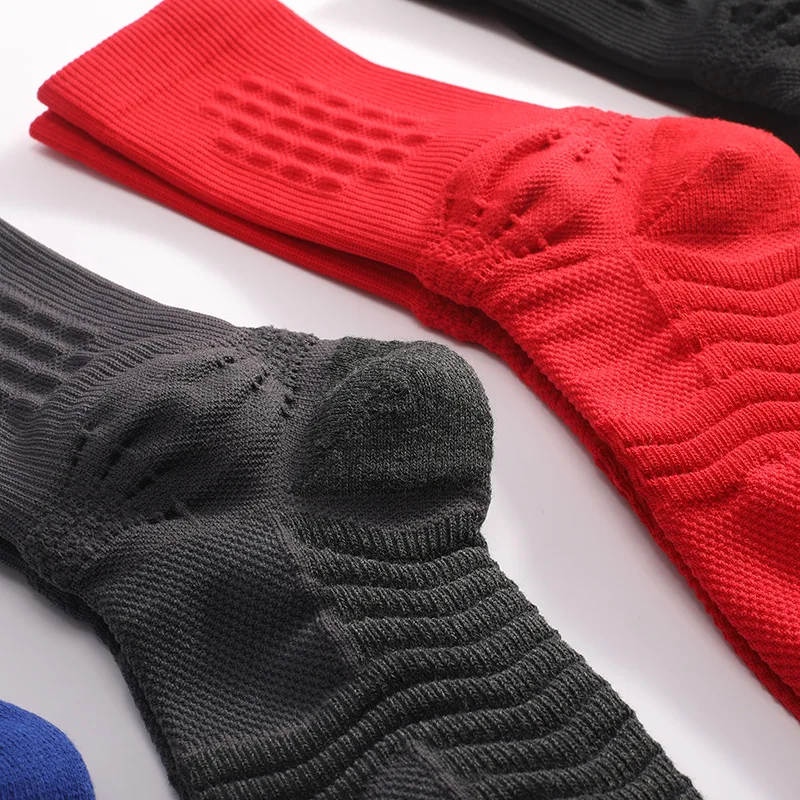 Basketball Ball Thick Towel Bottom Basketball Sock Trend Solid Color Sport Sock Breathable Socks for Men Women trainer socks men