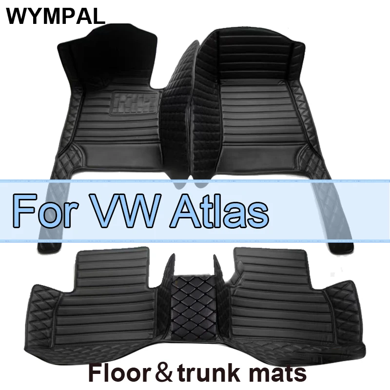 Автомобильные коврики для VW Atlas Teramont CA1 2017 ~ 2022 автомобильные внутренние детали