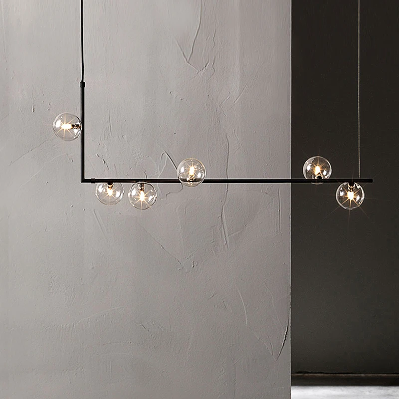 

Современная светодиодный ная люстра, новинка, стеклянный светильник в скандинавском стиле для столовой, ресторана, кухонного островка, домашний декор, подвесной светильник
