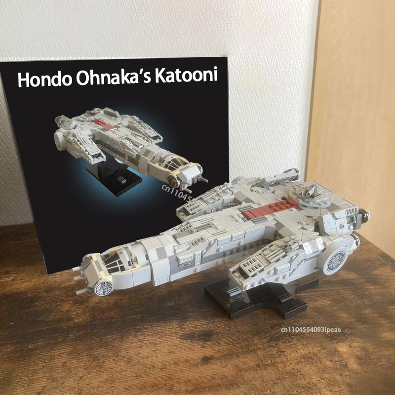 Фото НОВЫЙ научно-фантастический фильм MOC Hondo Ohnaka's Katooni, космический корабль, строительные блоки, модель DIY, технология сборки, кирпич, детская игрушка, Рождественский подарок №2
