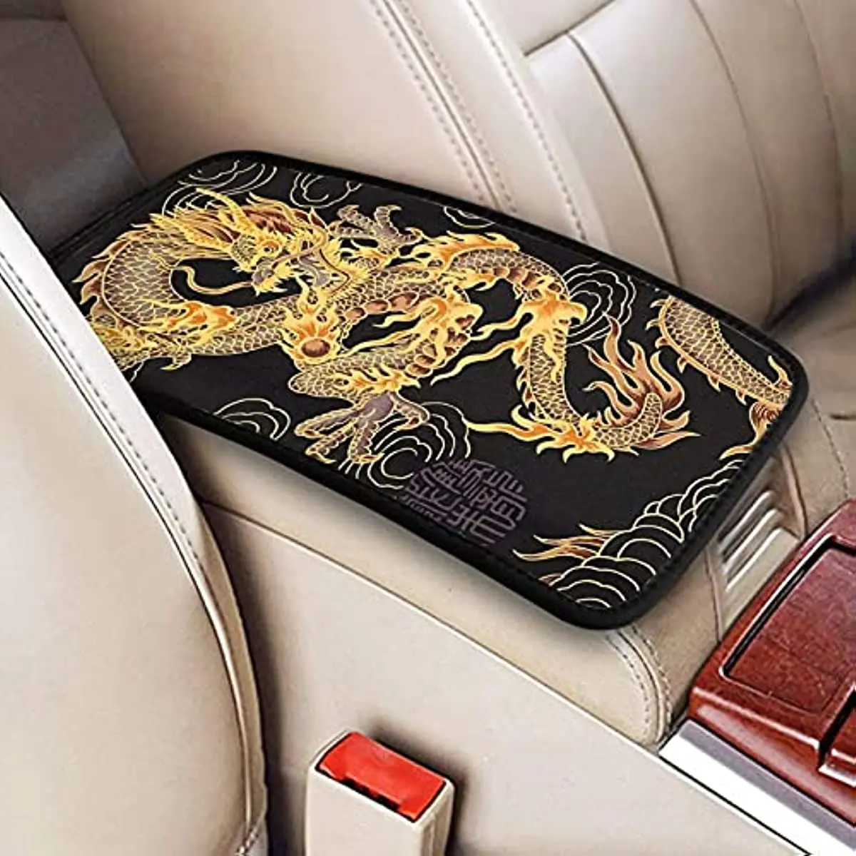 

Auto Center Console Pad Car Armrest Seat Box Cover Protector Universal Protects from Dirt Damage Pet Scratches Fit