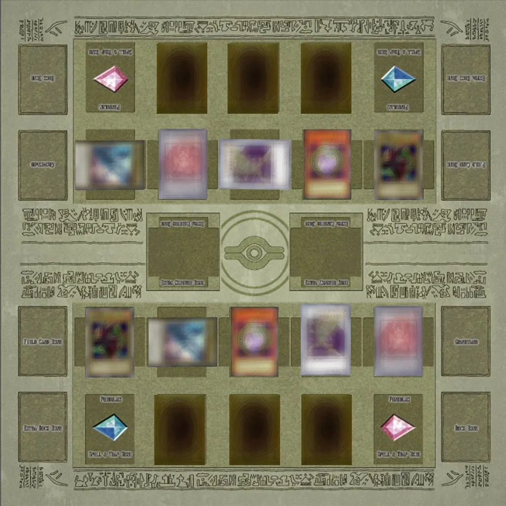 Резиновый игровой коврик 60x60 см Галактический стиль для соревнований Yu-gi-oh