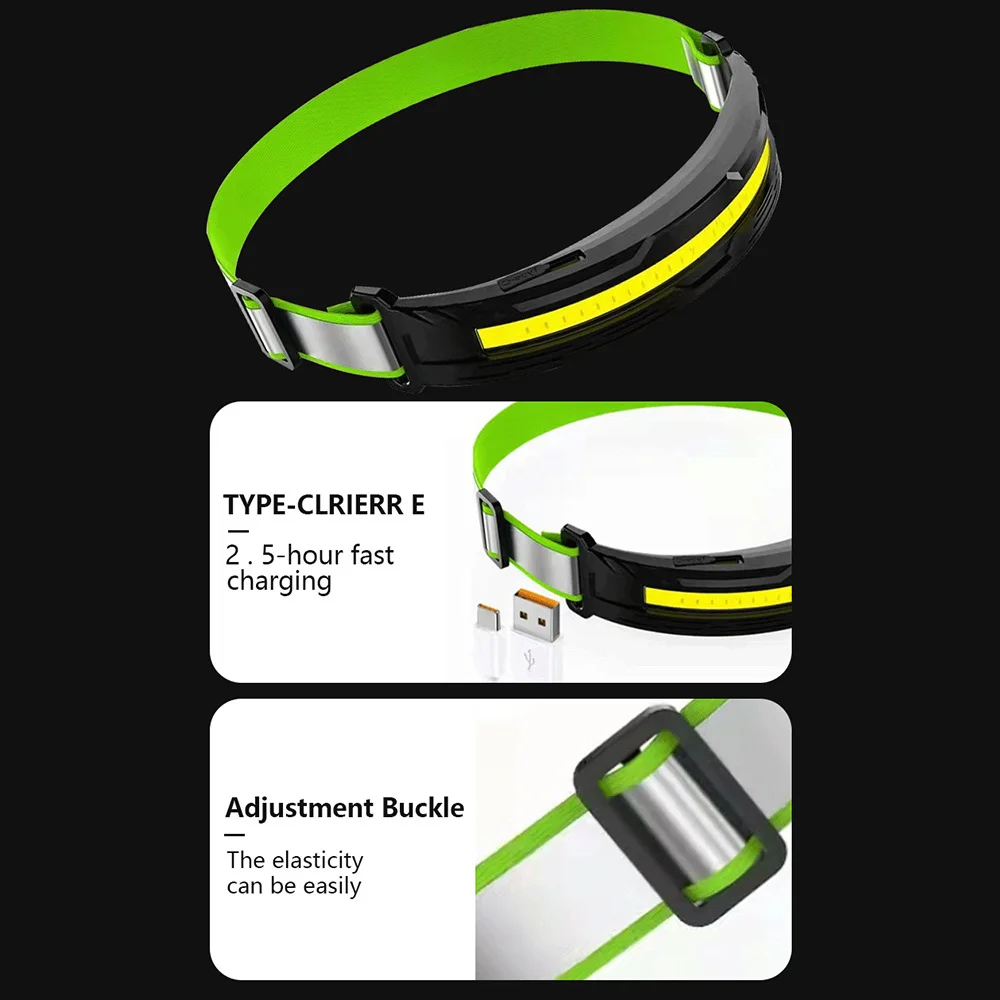 

2/3/5 Mini Outdoor Sensor Headlamp Fishing Mountaineering Night Waterproof Night Fishing