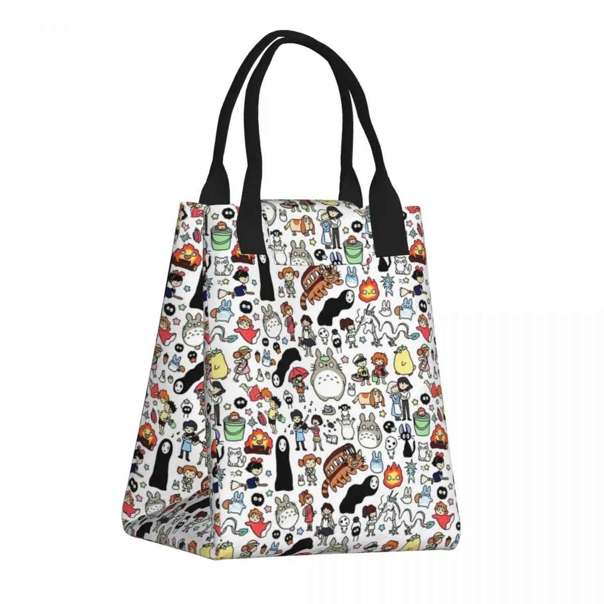 

Hayao Miyazaki Anime Insulated Lunch Bag My Neighbor Totoro And Spirited Away Resuable Thermal Cooler Lunch Box Women Tote Bags