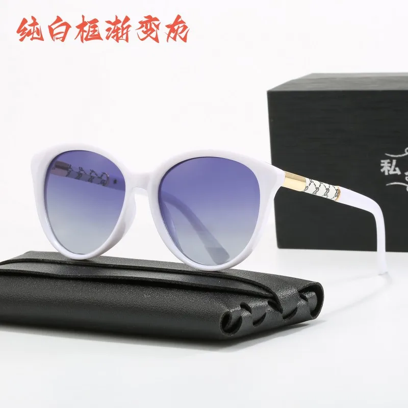 2024 новые модные круглые поляризационные солнцезащитные очки женские винтажные