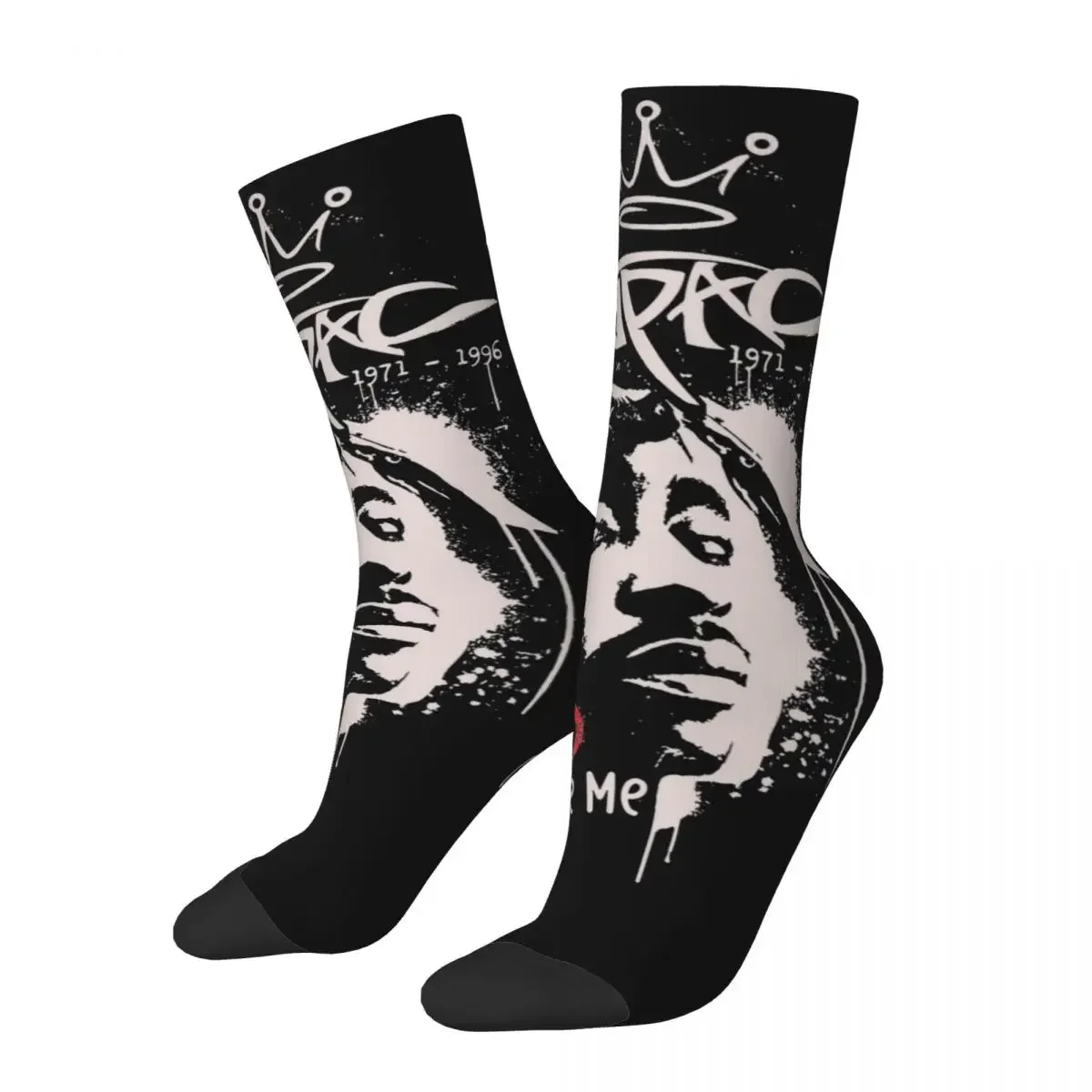 2pac только GOD Can Judge Me Crew Носки для женщин и мужчин Продукт Весна Осень Зима Рэпер