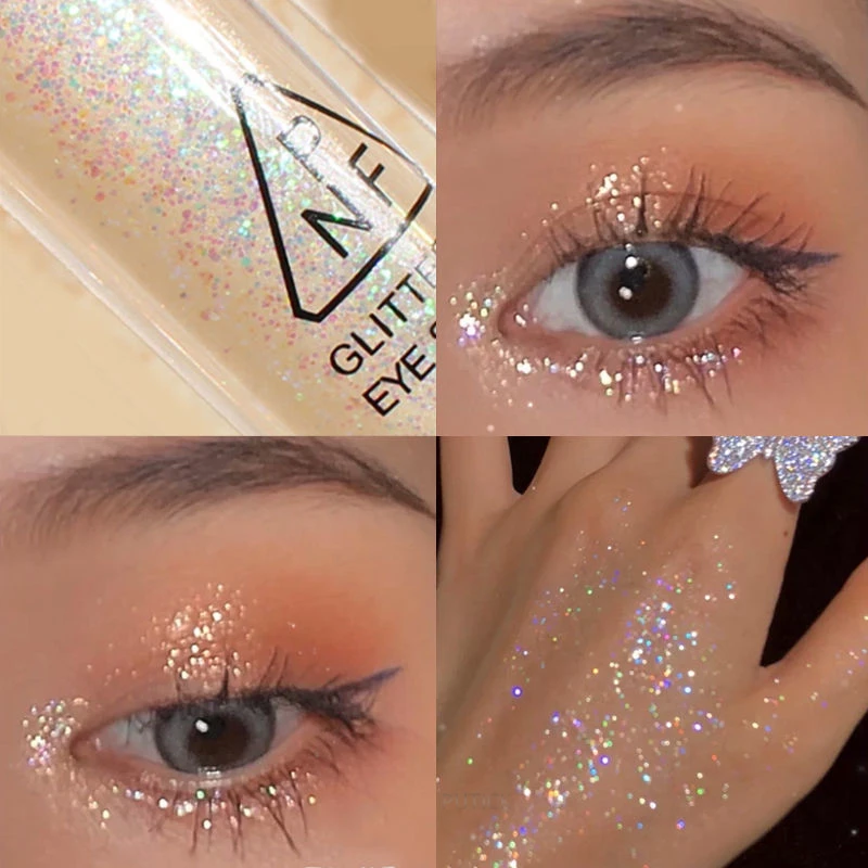 1PC Shimmer and Shiny Waterproof Liquid Glitter Eyeliner Eyeshadow Makeup Metallic Eye Liner Pen Eye Beauty Party Makeup Tools