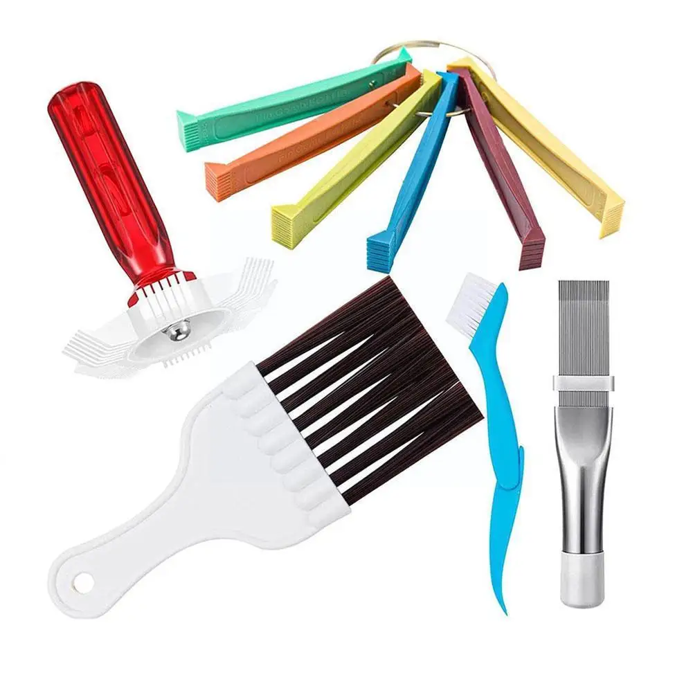 

Air Brush Radiator Refrigerator Evaporator Fin Comb Conditioning Comb Cleaning Fin Set Dusting Condenser Straightener Car